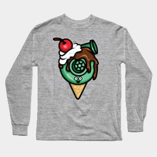 Cutest Turbo - Chocolate/Mint Ice Cream Long Sleeve T-Shirt